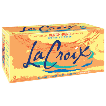 LaCroix Peach-Pear Sparkling Water 8 - 12 fl oz Cans
