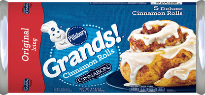 Pillsbury Grands! Cinnamon Rolls with Cinnabon Cinnamon and Original Icing Canned, 5 ct., 17.5 oz.