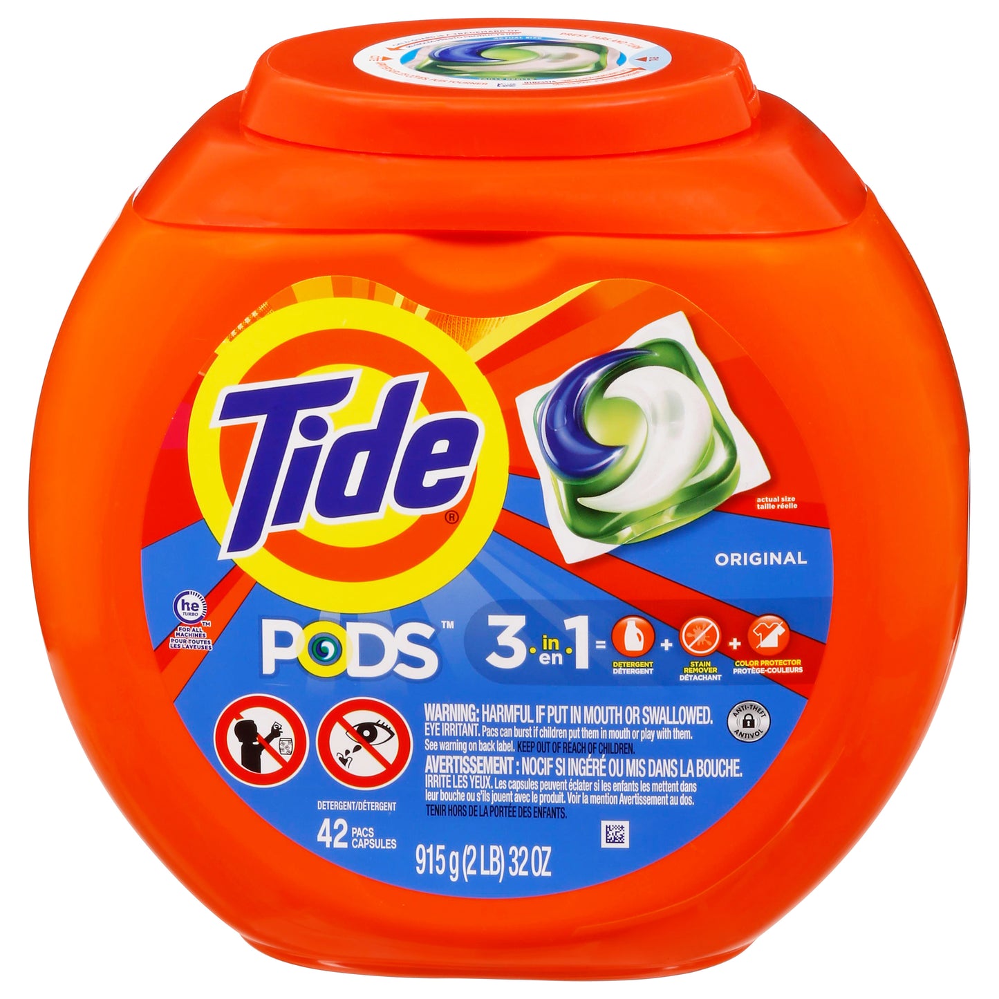 Tide Pods 3-in-1 Original Detergent 42 Pacs