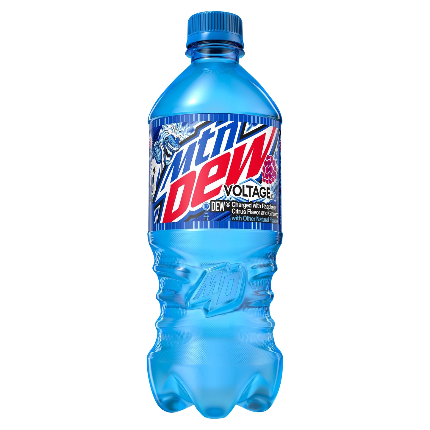 Mtn Dew Voltage Soda Raspberry Citrus And Ginseng 20 Fl Oz