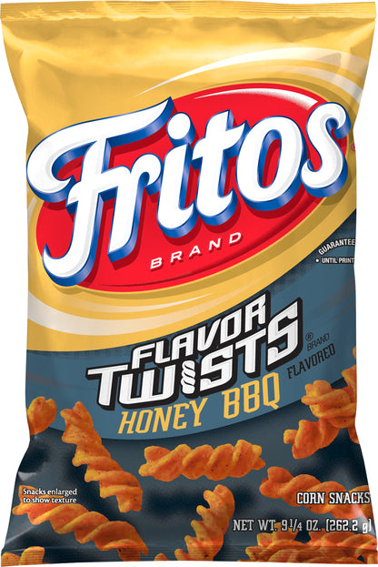 Fritos Flavor Twists Honey BBQ Flavored Corn Snacks 9.25 oz