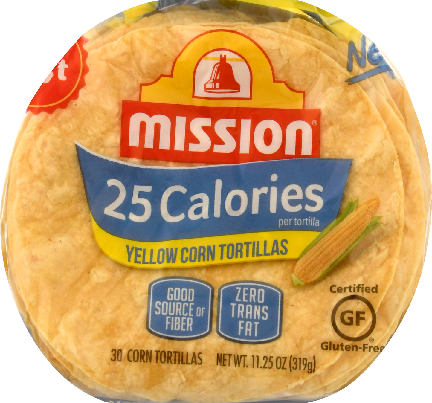 Mission Yellow Corn Super Soft  25 Calories Tortillas 30 ea