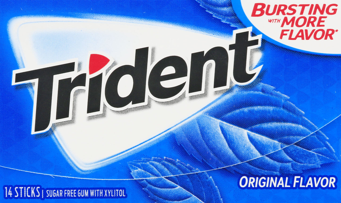 Trident Sugar Free Original Flavor Gum 14 ea