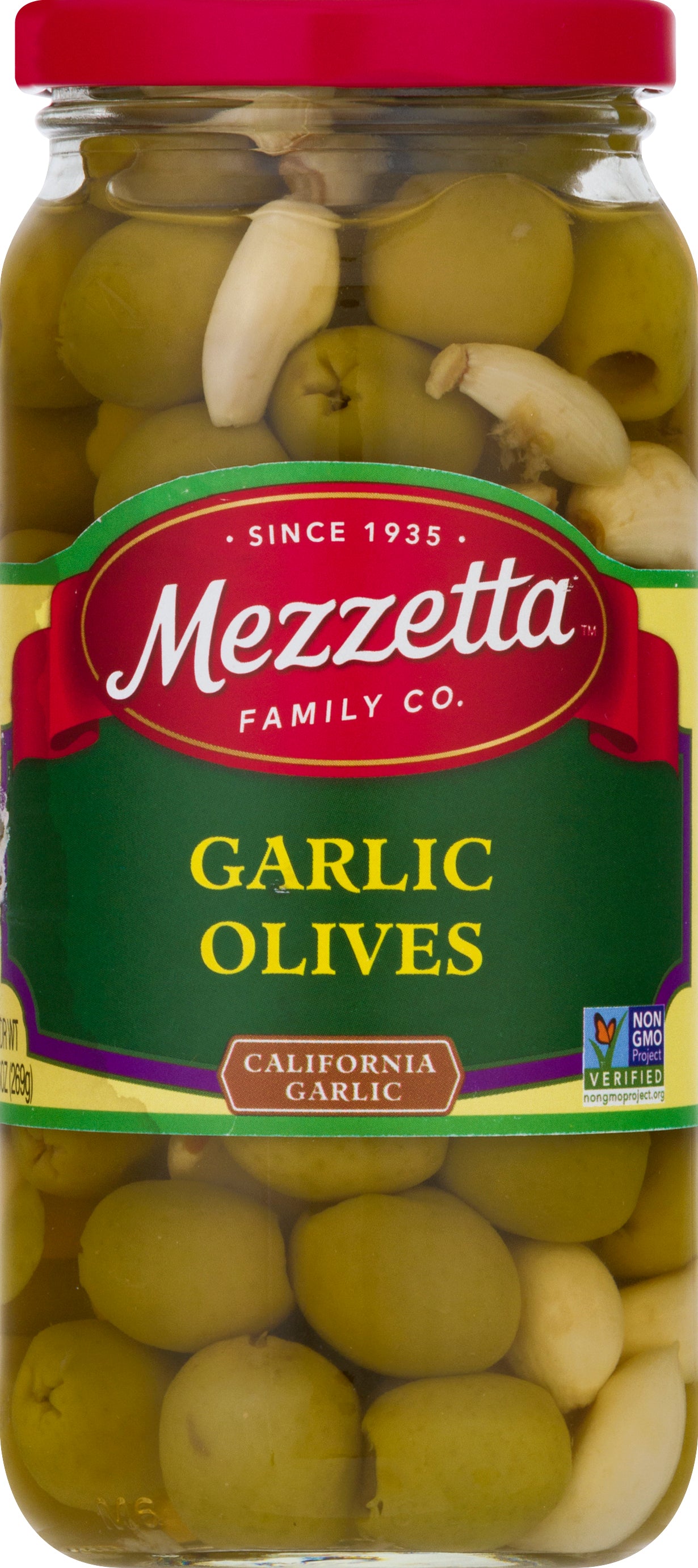 Mezzetta Garlic Olives 9.5 oz