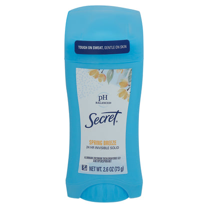 Secret Invisible Solid Spring Breeze Antiperspirant 2.6 oz