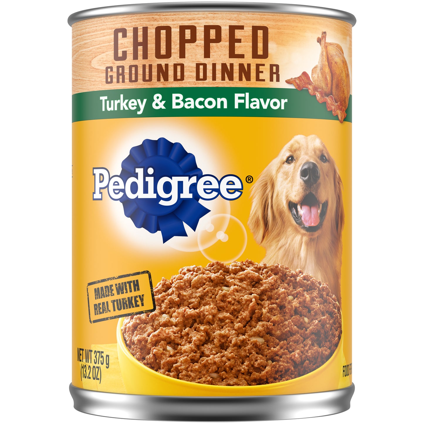 Pedigree® Chopped Ground Dinner Turkey & Bacon Flavor Dog Food 13.2 oz. Can