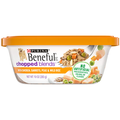 Purina Beneful Gravy, High Protein Wet Dog Food, Chopped Blends With Chicken - 10 oz. Tub