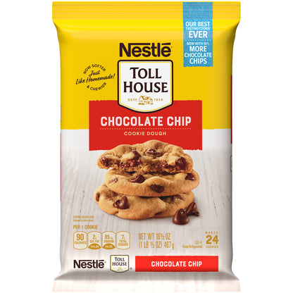 NESTLE TOLL HOUSE Chocolate Chip Cookie Dough 16.5 oz. Pack