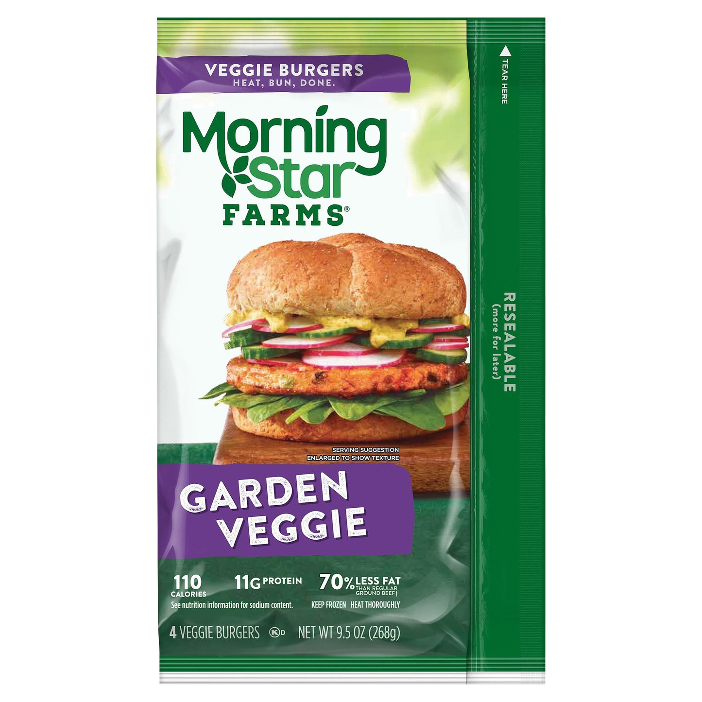 MorningStar Farms Garden Veggie Veggie Burgers 4 ea