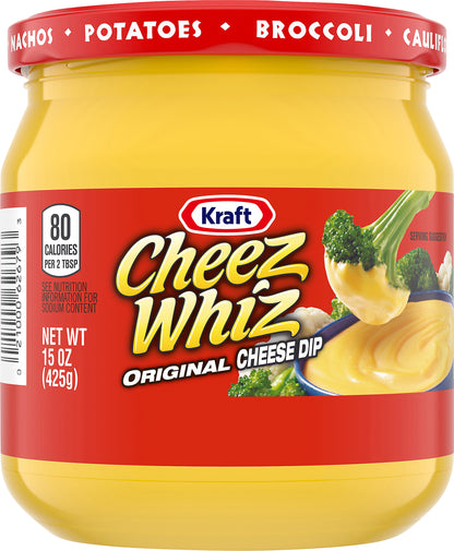 Kraft Cheez Whiz Original Cheese Dip, 15 oz Jar
