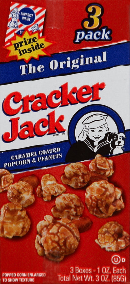 Cracker Jack Popcorn & Peanuts 3 ea