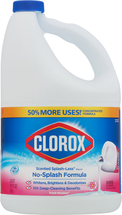 Clorox Scented Splash-Less Fresh Meadow Bleach 3.66 qt