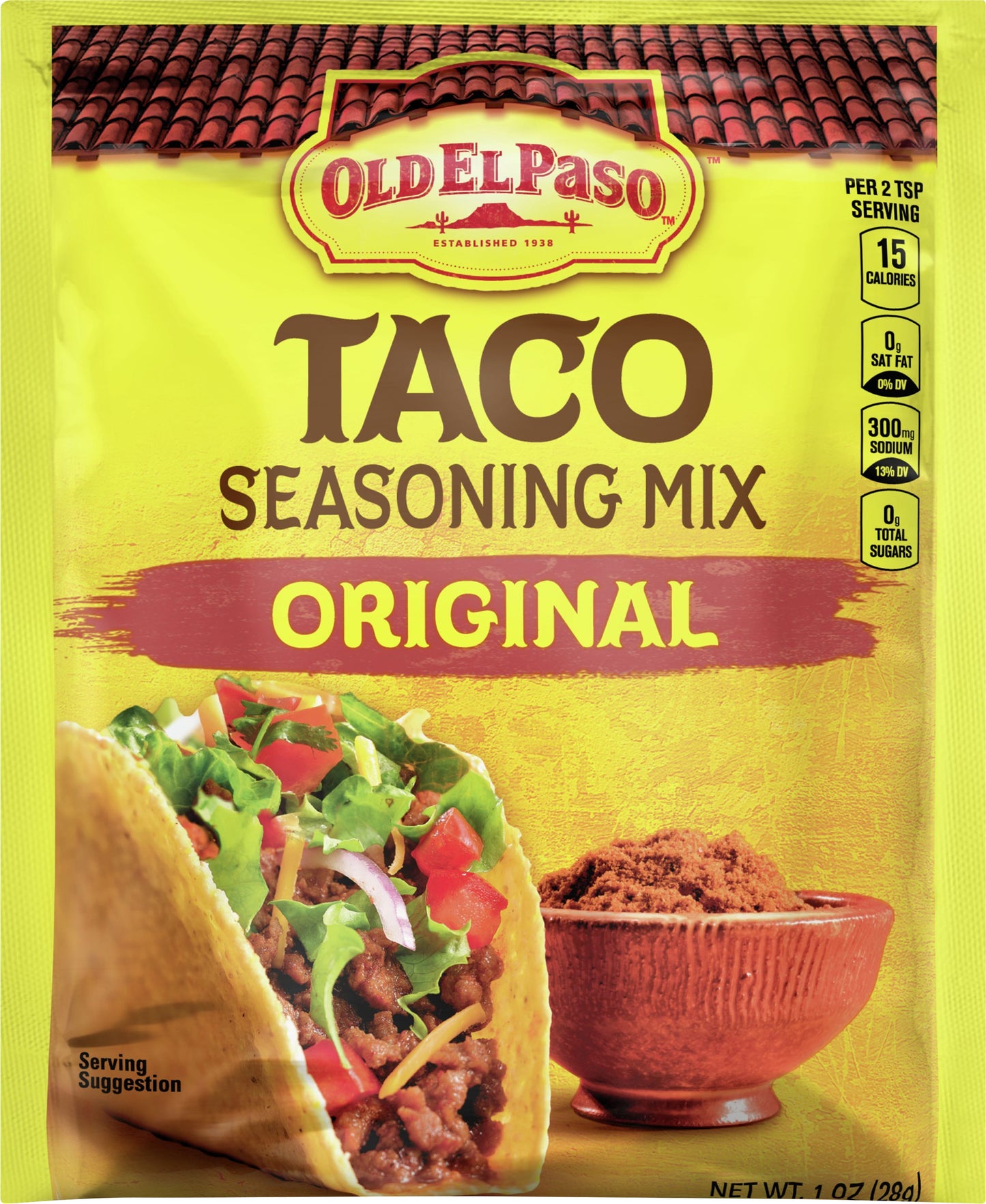 Old El Paso Taco Original Seasoning Mix 1 oz