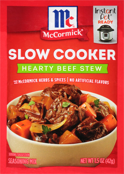 McCormick Slow Cooker Hearty Beef Stew Seasoning Mix 1.5 oz