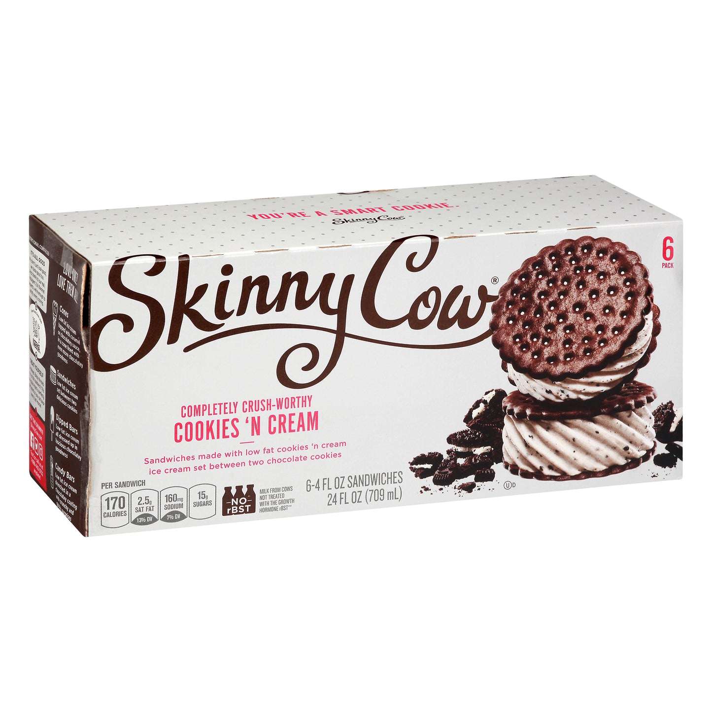 Skinny Cow Ice Cream Sandwiches 6 ea
