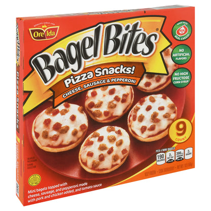 Bagel Bites Cheese Sausage & Pepperoni Pizza Snacks 9 ea