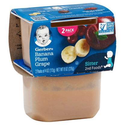 Gerber Banana Plum Grape 2 ea