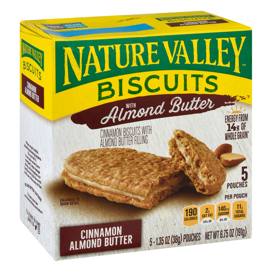 Nature Valley With Almond Butter Cinnamon Almond Butter Biscuits 5 ea