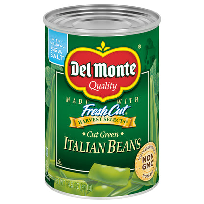 Del Monte Fresh Cut Harvest Select Cut Green Italian Beans 14.5 oz Can