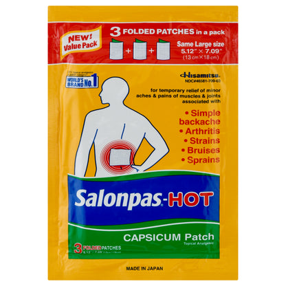 Salonpas Value Pack Hot Capsicum Patch 3 ea