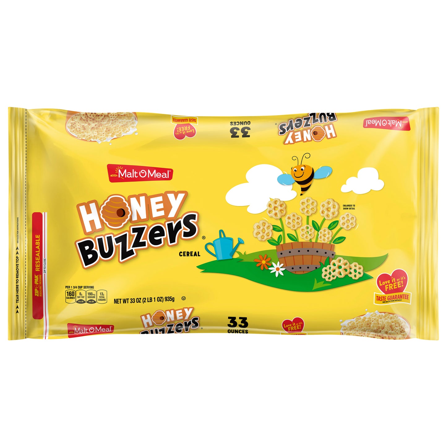 Malt O Meal Super Size Honey Buzzers Cereal 33 oz