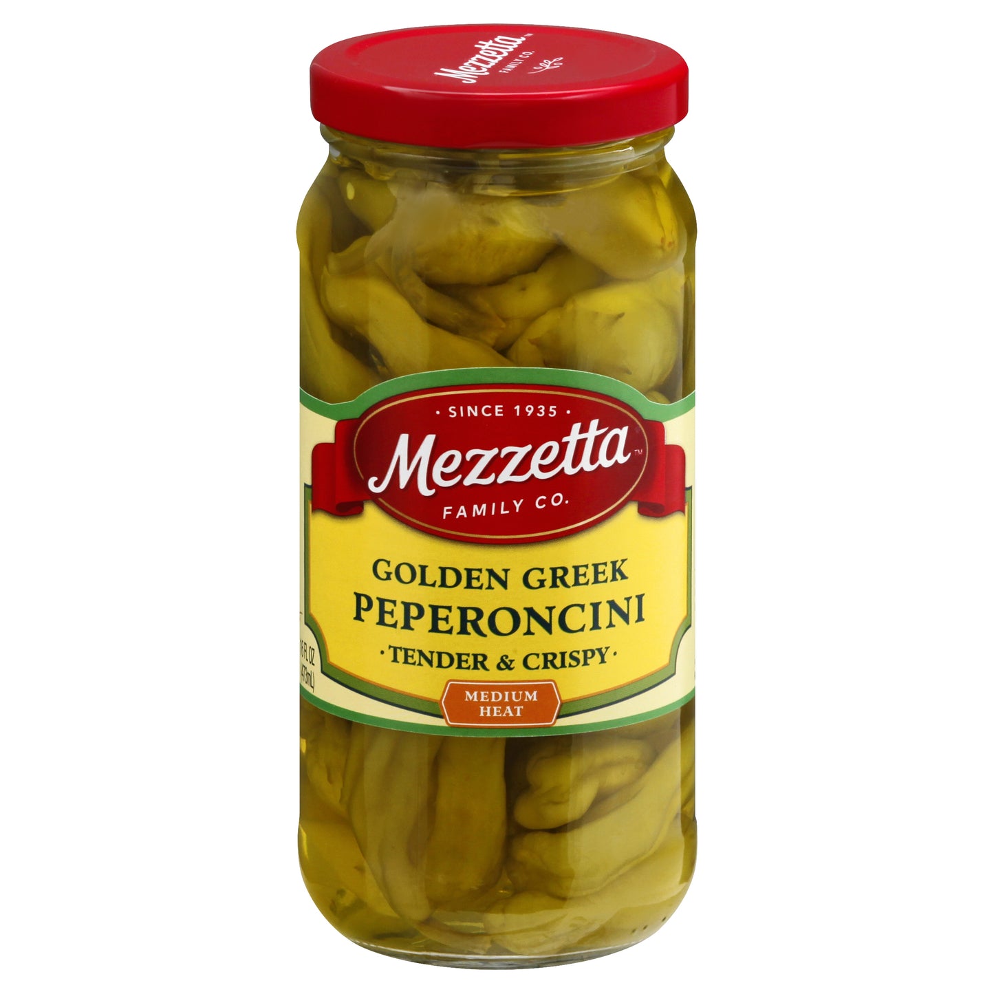 Mezzetta Medium Heat Golden Greek Peperoncini 16 fl oz
