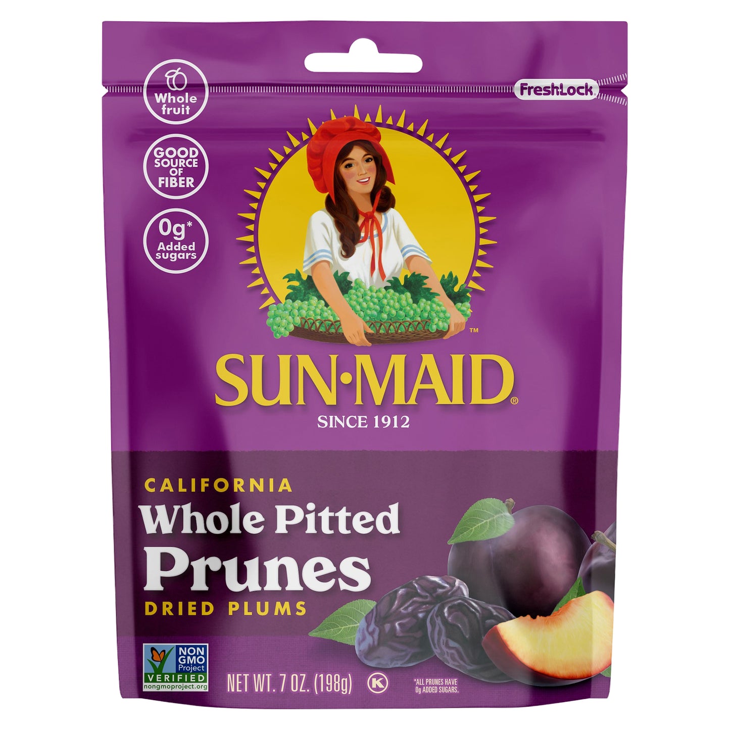 Sun-Maid® California Whole Pitted Prunes Dried Plums 7 oz Bag