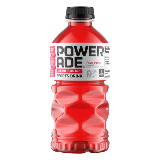 Powerade Zero Sugar Fruit Punch Sports Drink 28 oz
