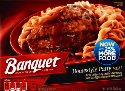 Banquet Homestyle Patty Meal 10 oz