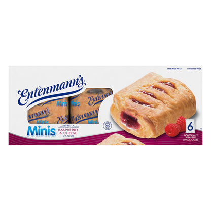 Entenmann's Minis Raspberry & Cheese Danish 6 Ct 12 Oz