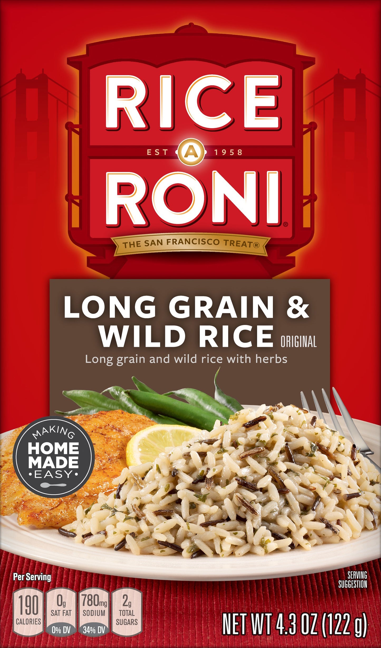 Rice A Roni Original Long Grain & Wild Rice 4.3 oz