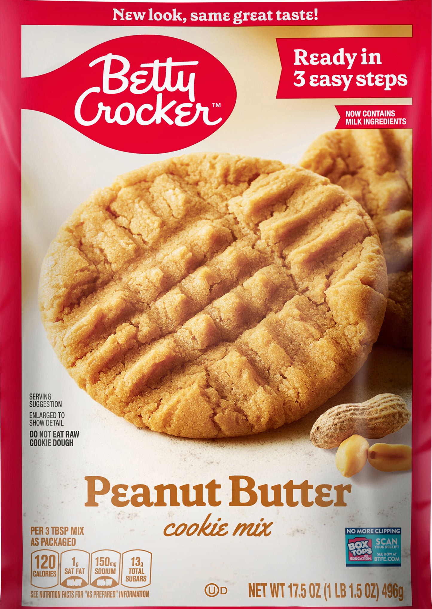 Betty Crocker Peanut Butter Cookie Mix, 17.5 oz