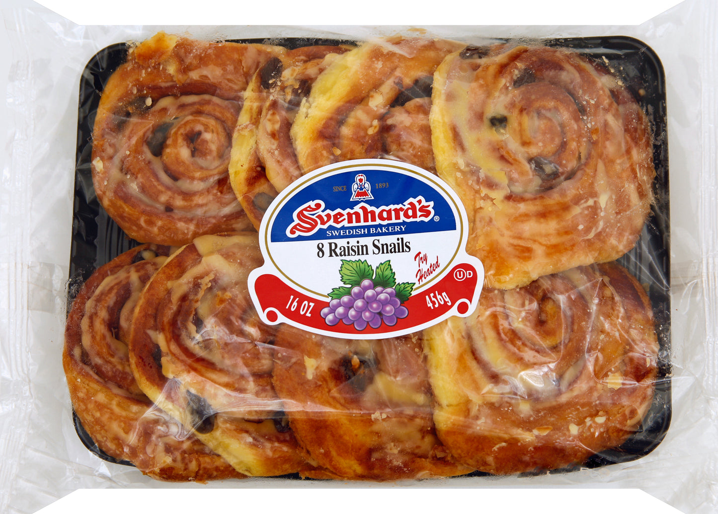 Svenhards Raisin Snails 8 ea