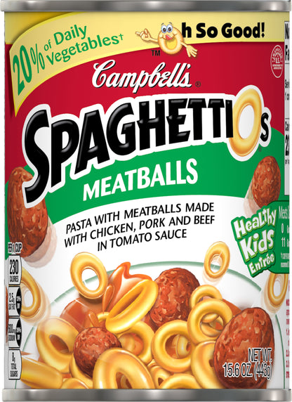SpaghettiOs Meatballs Pasta 15.6 oz