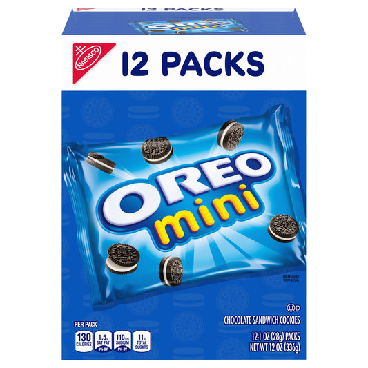 Oreo 12 Packs Mini Chocolate Sandwich Cookies 12 ea