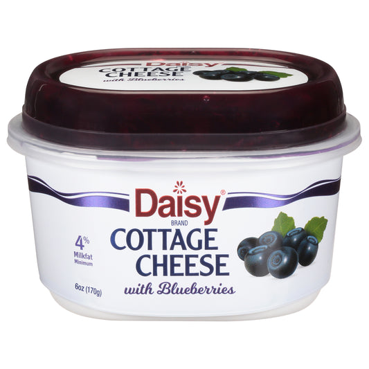 Daisy 4% Milkfat Minimum with Blueberries Cottage Cheese 6 oz