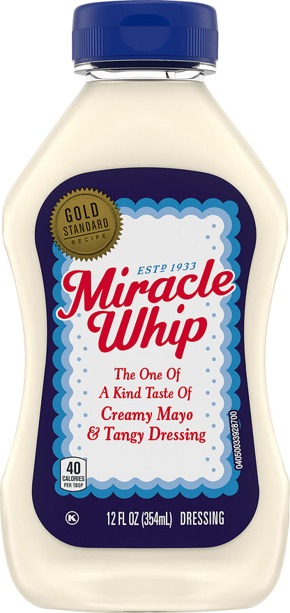 Miracle Whip Original Dressing, 12 fl oz Squeeze Bottle