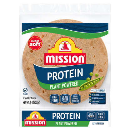 Mission Protein Tortilla Wraps, 6 Count
