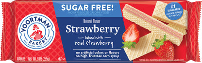 Voortman Bakery Sugar Free Strawberry Wafers 9 oz