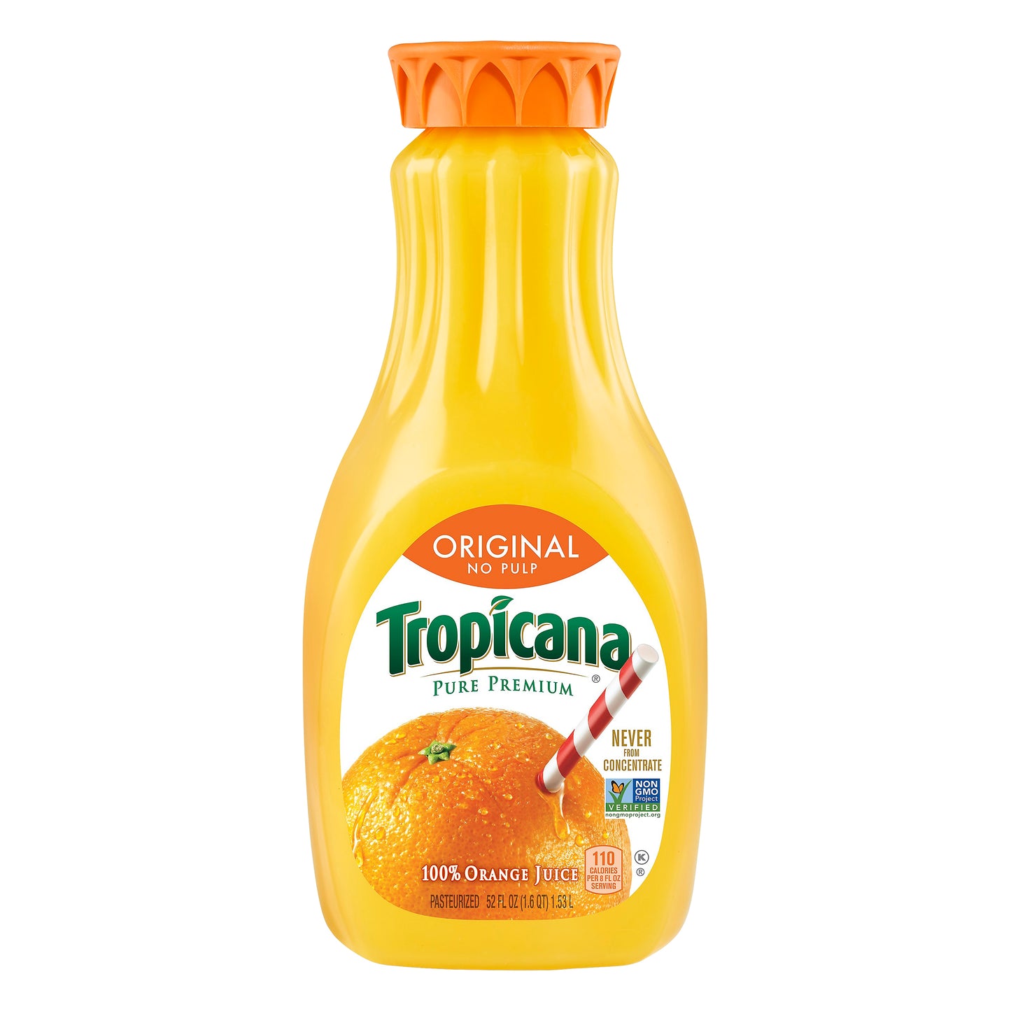 Tropicana Original No Pulp Orange 100% Juice 52 oz