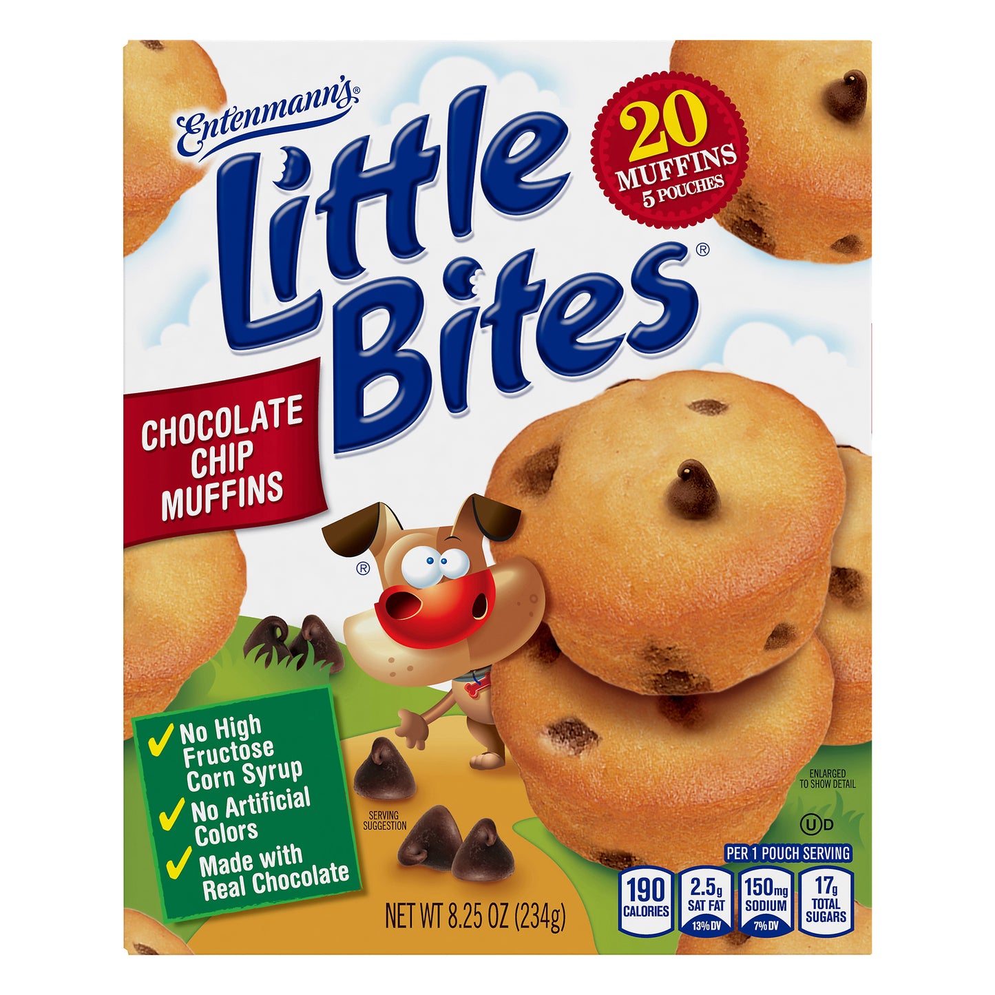 Entenmann's Little Bites Chocolate Chip Mini Muffins Pouches