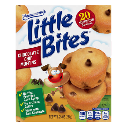 Entenmann's Little Bites Chocolate Chip Mini Muffins Pouches