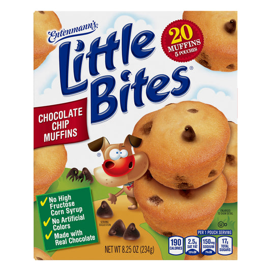 Entenmann's Little Bites Chocolate Chip Mini Muffins Pouches