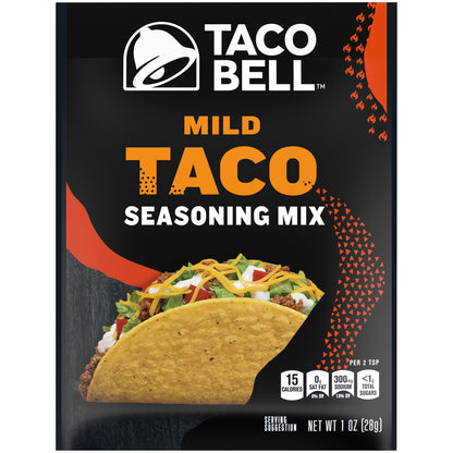 Taco Bell Mild Taco Seasoning Mix, 1 oz Packet