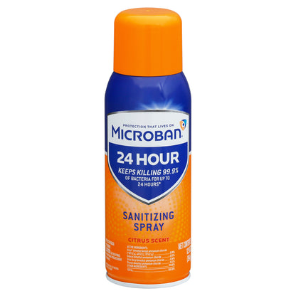 Microban 24 Hour Citrus Scent Sanitizing Spray 12.5 oz