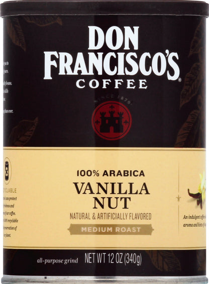 Don Franscico Medium Roast Vanilla Nut Coffee 12 oz