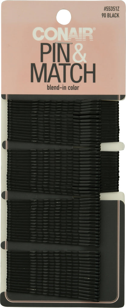 conair Pin & Match Black Hair Pins 90 ea
