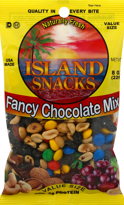 Island Snacks Chocolate Mix 8 oz