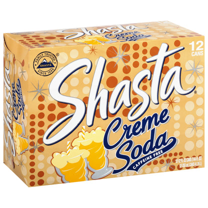 Shasta Caffeine Free Creme Soda 12 - 12 fl oz Cans
