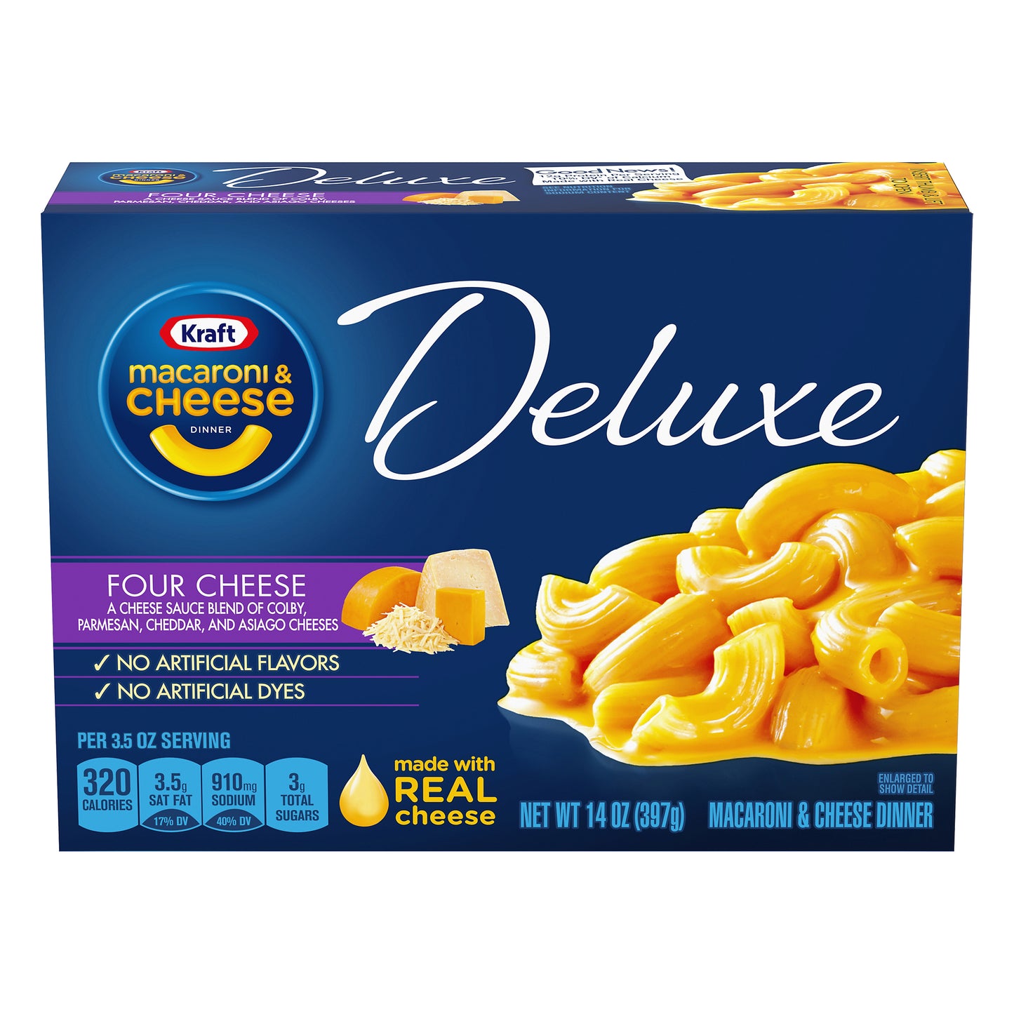 Kraft DELUXE Four Cheese Macaroni & Cheese Dinner